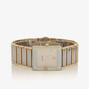 Rado Diastar Rectangular Two-Tone Stainless Steel Quartz Ladies Watch