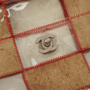 Chanel Red/Beige PVC and Leather Naked Patchwork Flap Bag