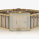 Rado Diastar Rectangular Two-Tone Stainless Steel Quartz Ladies Watch