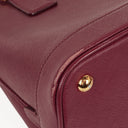 Prada Saffiano Lux Cerise Open Promenade Bag