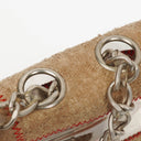Chanel Red/Beige PVC and Leather Naked Patchwork Flap Bag