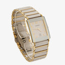 Rado Diastar Rectangular Two-Tone Stainless Steel Quartz Ladies Watch
