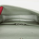 Chanel Classic Metallic Green Quilted Lambskin Jumbo Double Flap Bag&nbsp;
