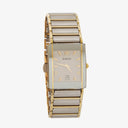 Rado Diastar Rectangular Two-Tone Stainless Steel Quartz Ladies Watch