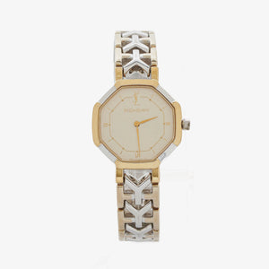 Yves Saint Laurent Octagon Two-Tone Stainless Steel Watch