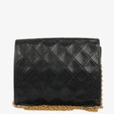 Chanel Black Mini Flap Bag Quilted Lambskin With 24K Gold-Plated Hardware