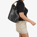 Chanel CC Black Calfskin Bucket Bag