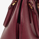 Prada Saffiano Lux Cerise Open Promenade Bag