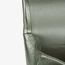 Chanel Classic Metallic Green Quilted Lambskin Jumbo Double Flap Bag&nbsp;