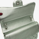 Chanel Classic Metallic Green Quilted Lambskin Jumbo Double Flap Bag&nbsp;