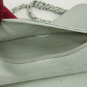 Chanel Classic Metallic Green Quilted Lambskin Jumbo Double Flap Bag&nbsp;
