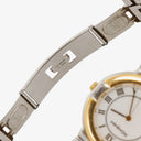 Yves Saint Laurent YSL Logo Two-Tone Stainless Steel Watch