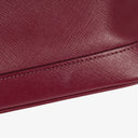 Prada Saffiano Lux Cerise Open Promenade Bag