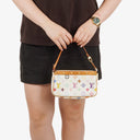 Louis Vuitton Takashi Murakami Pochette Accessoire Multicolor Clutch Handbag
