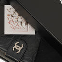 Chanel Black Camélia Embossed Leather Wallet