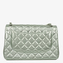 Chanel Classic Metallic Green Quilted Lambskin Jumbo Double Flap Bag&nbsp;