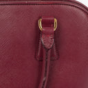 Prada Saffiano Lux Cerise Open Promenade Bag