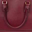 Prada Saffiano Lux Cerise Open Promenade Bag