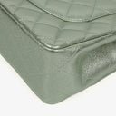 Chanel Classic Metallic Green Quilted Lambskin Jumbo Double Flap Bag&nbsp;
