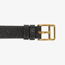 Hermes Kelly Noir Epsom Leather Gold Plated Watch
