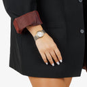 Yves Saint Laurent YSL Logo Two-Tone Stainless Steel Watch