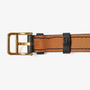 Hermes Kelly Noir Epsom Leather Gold Plated Watch