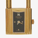 Hermes Kelly Noir Epsom Leather Gold Plated Watch
