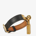 Hermes Kelly Noir Epsom Leather Gold Plated Watch