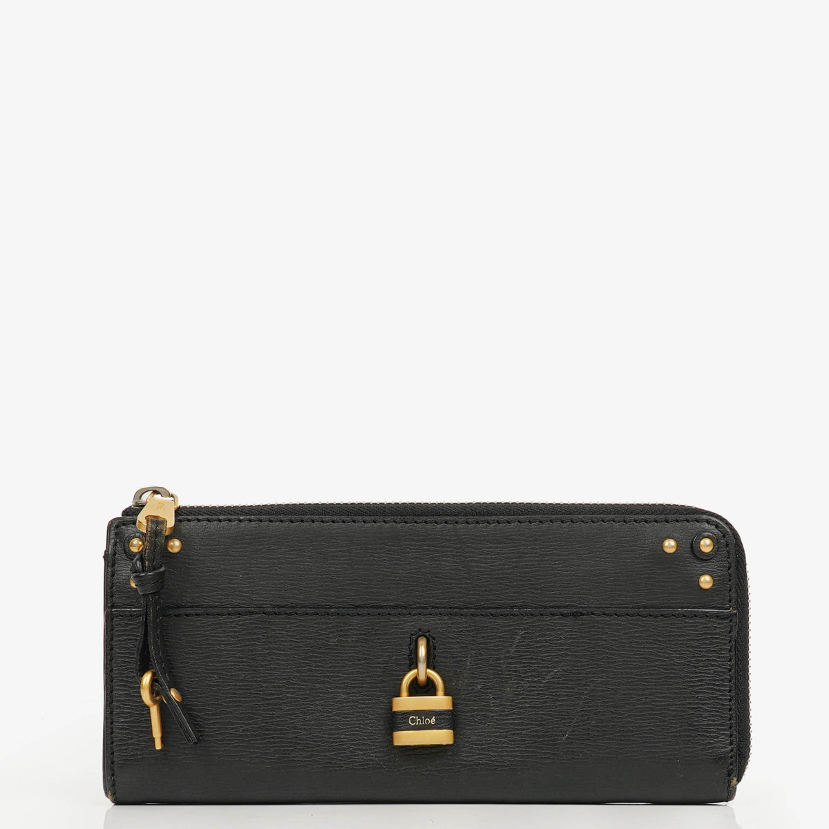 Chloe Black Paddington L Zip Wallet