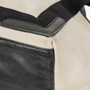 Balenciaga Navy Cabas Small Natural Black Calfskin Cotton Canvas Bag