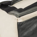 Balenciaga Navy Cabas Small Natural Black Calfskin Cotton Canvas Bag
