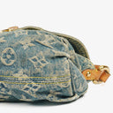 Louis Vuitton Blue Denim Mini Pleaty Monogram Bag