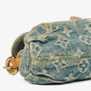 Louis Vuitton Blue Denim Mini Pleaty Monogram Bag