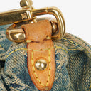 Louis Vuitton Blue Denim Mini Pleaty Monogram Bag