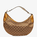 Gucci Half Moon Hobo GG Canvas Hobo Bag