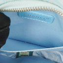 Chanel Nylon Travel Round Blue Pouch