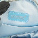 Chanel Nylon Travel Round Blue Pouch