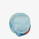 Chanel Nylon Travel Round Blue Pouch