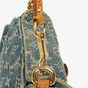 Louis Vuitton Blue Denim Mini Pleaty Monogram Bag