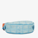 Chanel Nylon Travel Round Blue Pouch