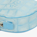 Chanel Nylon Travel Round Blue Pouch