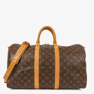 Louis Vuitton Keepall 45 Bandoulière Travel Bag in Monogram Canvas
