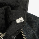 Prada Black Denim And Leather Duffle Travel Bag