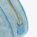 Chanel Nylon Travel Round Blue Pouch