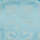 Chanel Nylon Travel Round Blue Pouch