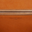 Balenciaga Neutral And Brown Straw Bistrot Panier Bag