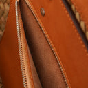 Balenciaga Neutral And Brown Straw Bistrot Panier Bag