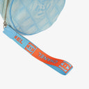 Chanel Nylon Travel Round Blue Pouch