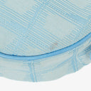 Chanel Nylon Travel Round Blue Pouch