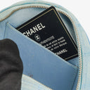 Chanel Nylon Travel Round Blue Pouch